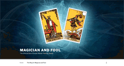 Desktop Screenshot of magicianandfool.com